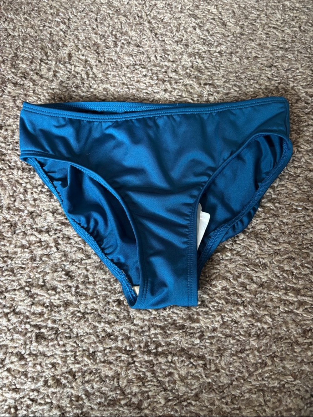 BNIP Girl’s Lands' End ‘Deep Tropical Teal’ Swim Bottoms. Size 8. Never worn.